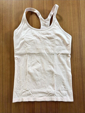 Lululemon Ebb to Street Pink Tank Ribbed Size 10